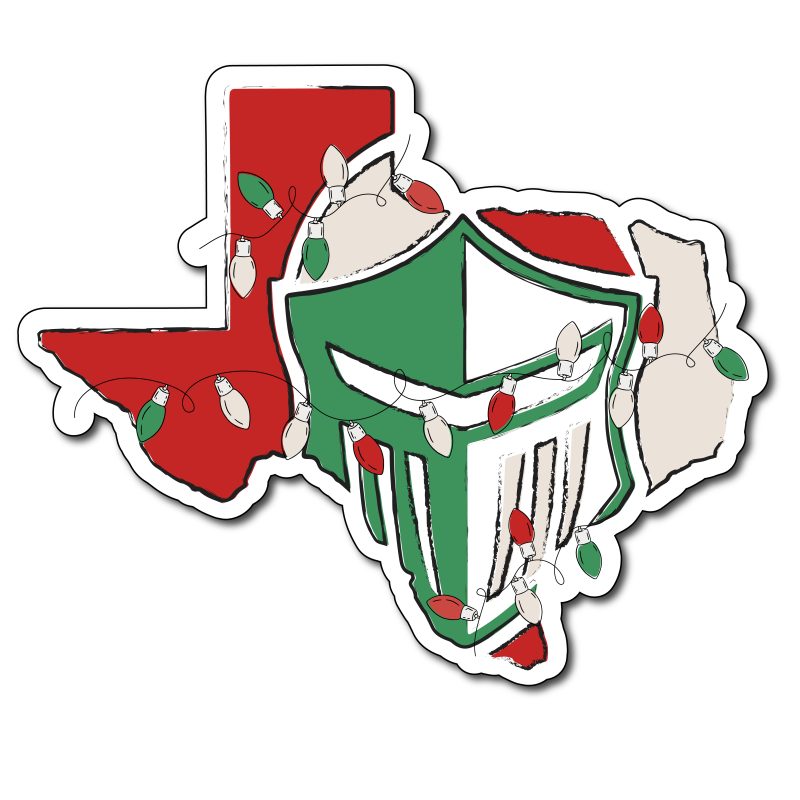 2024 LCS Christmas Texas Lights Sticker